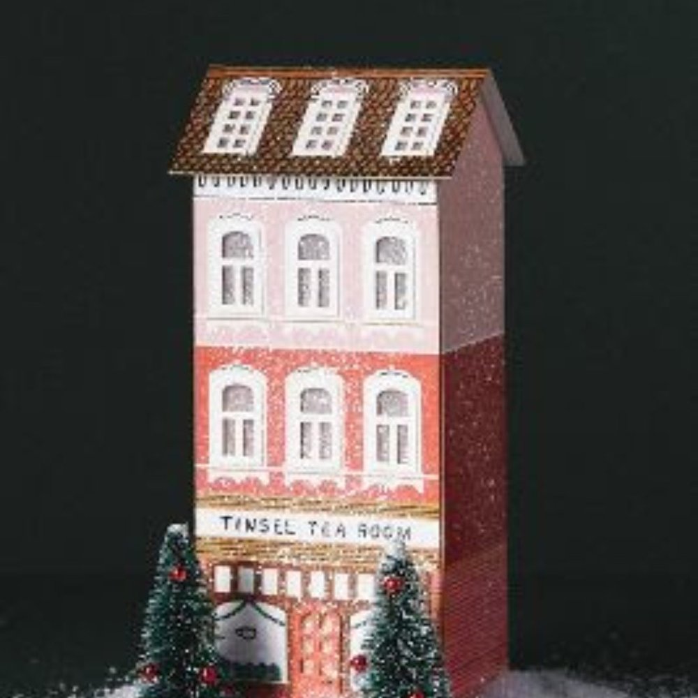 GEORGE & VIV LIGHT-UP TINSEL TEA ROOM